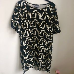 Dusen Dusen wave print dress